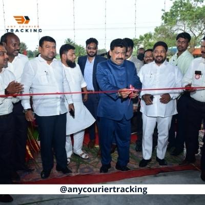owner of ST Courier Dr K Ansari inaugurating the new branch of ST Courier in Coimbatore