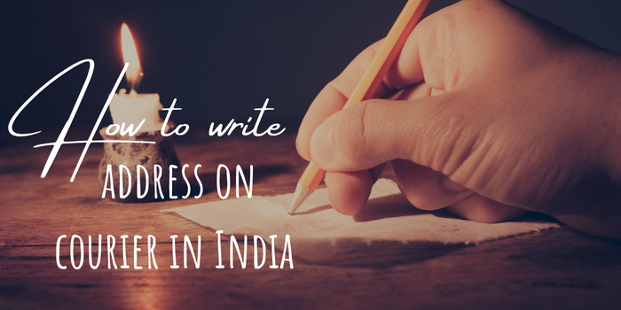 How to write address on courier in India